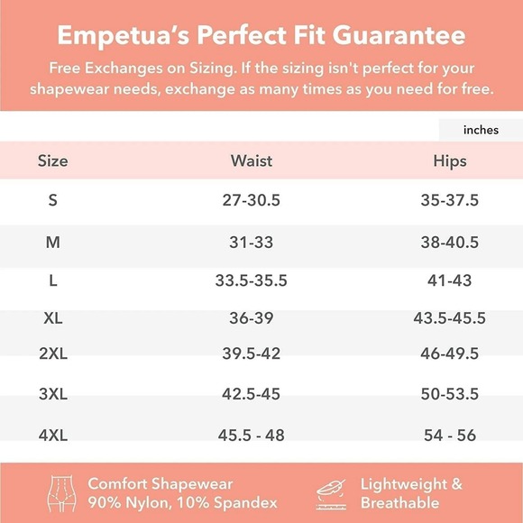 Empetua by Shapermint Women's Black High-Waisted Shaper Short Size‎ M/L - Picture 4 of 9